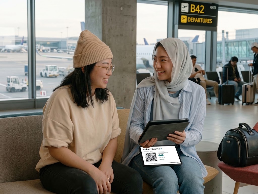 Sharing a tablet conversation